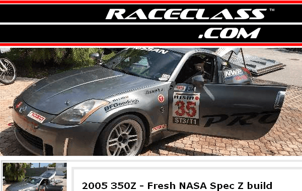 Nissan 350Z NASA Spec Z Racing Car For Sale