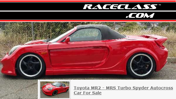 Toyota MR2 - MRS Turbo Spyder Autocross Car For Sale